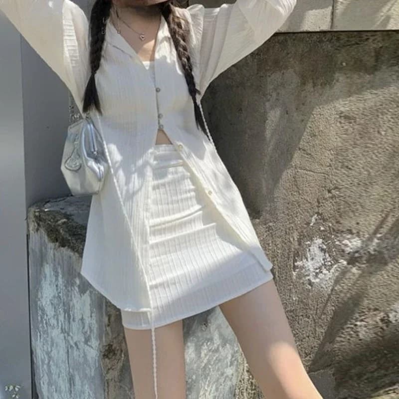 High-Waisted Ruffled Half-Skirt for Women