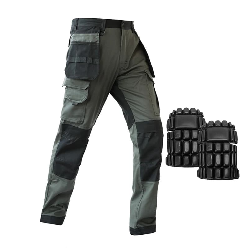 Men's Multifunctional Work Pants with Reflective Tape