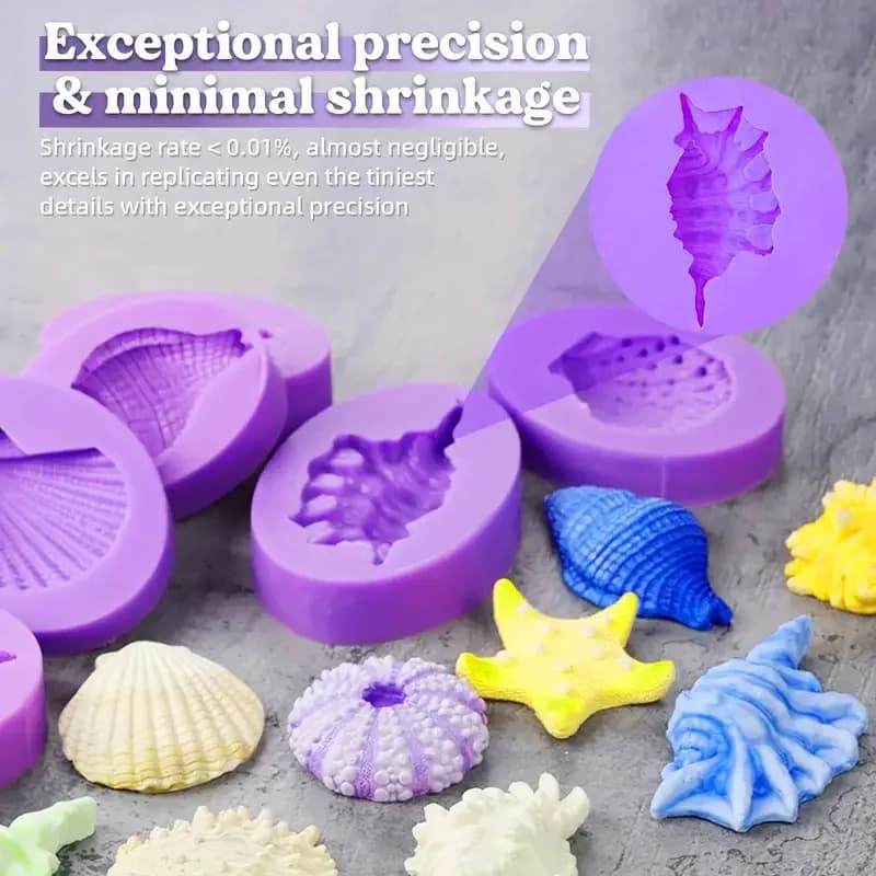 Silicone Mold Making Kit Silicone for Mold Making Highly Elastic Molding Silicone - Suitable for 3D Molds, Resin Molds