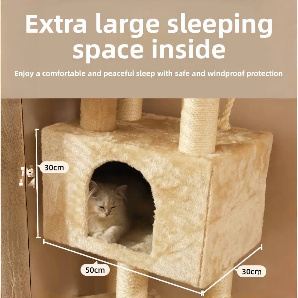 Cat Supplies, Sky Pillar, Jumping Platform, Tree Trunk, Large Scratching Column