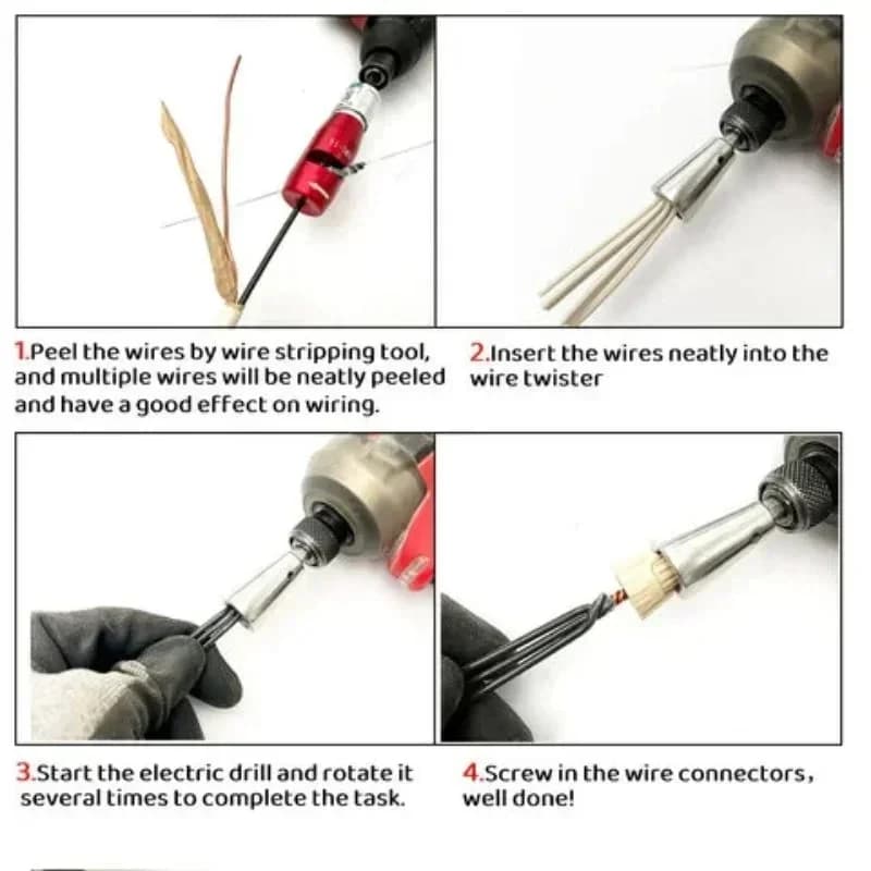 Wire Twisting Drill Attachment