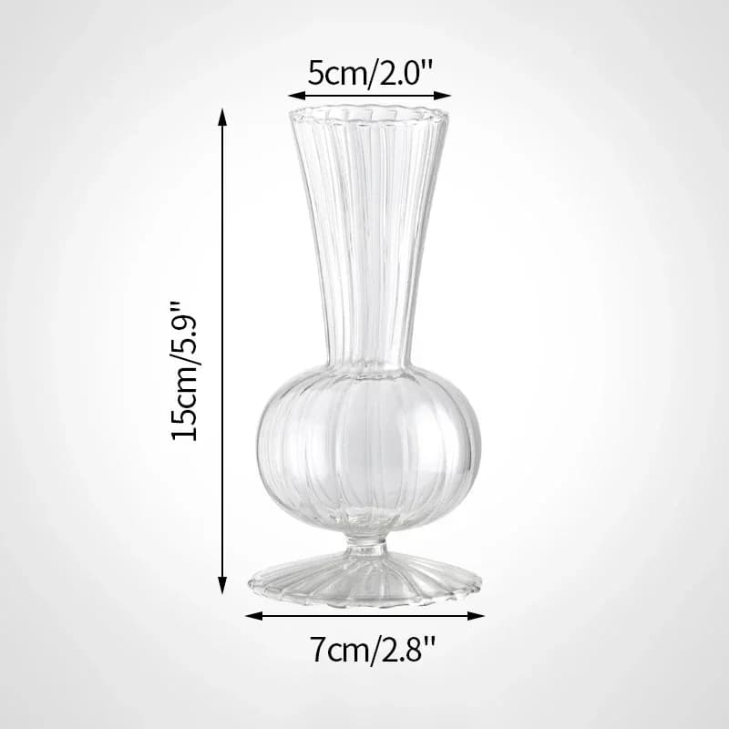Clear Glass Minimalist Flower Vase