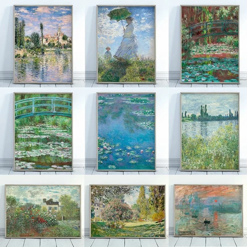 Modern Abstract Landscape Canvas Wall Art Print