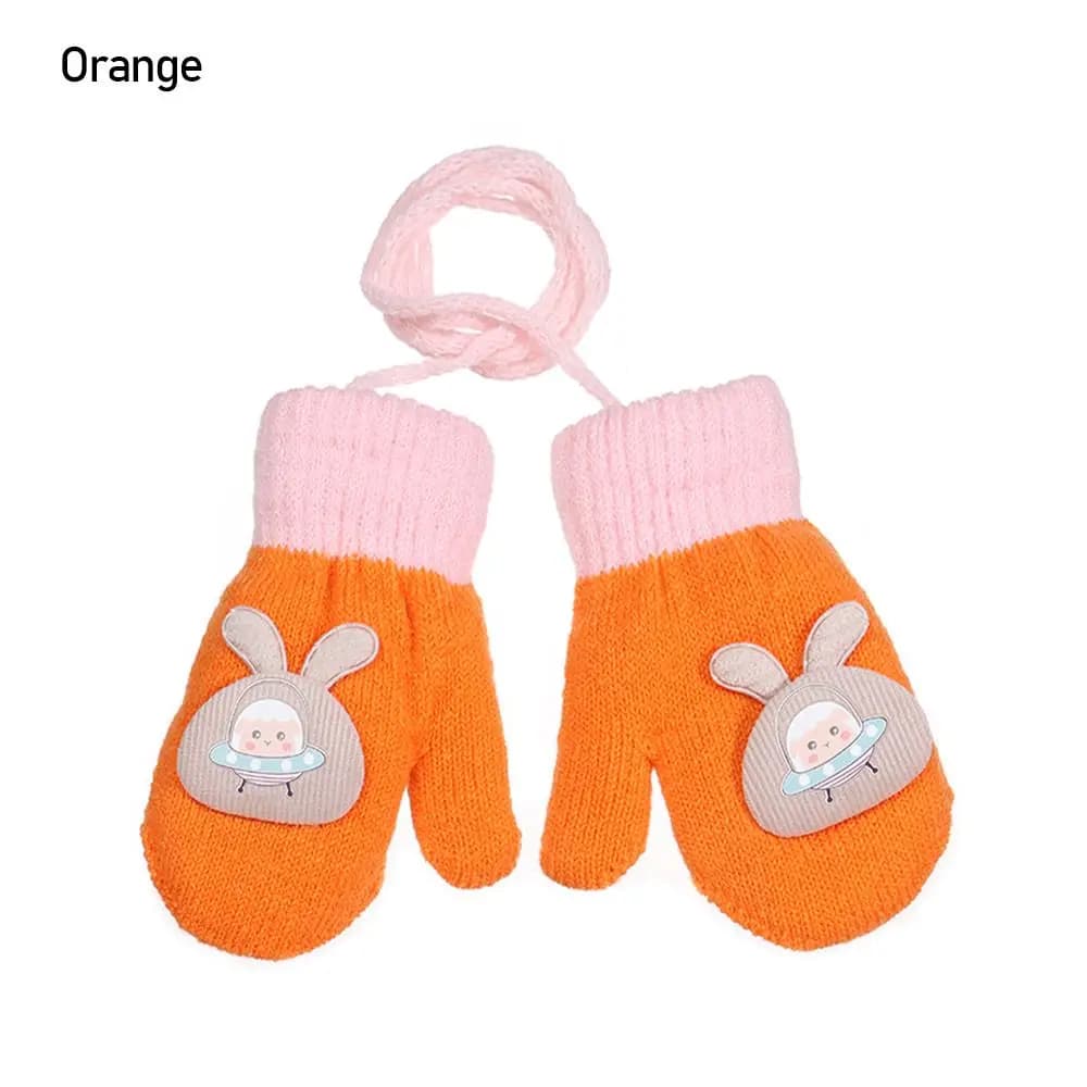 Toddler Winter Knitted Mittens