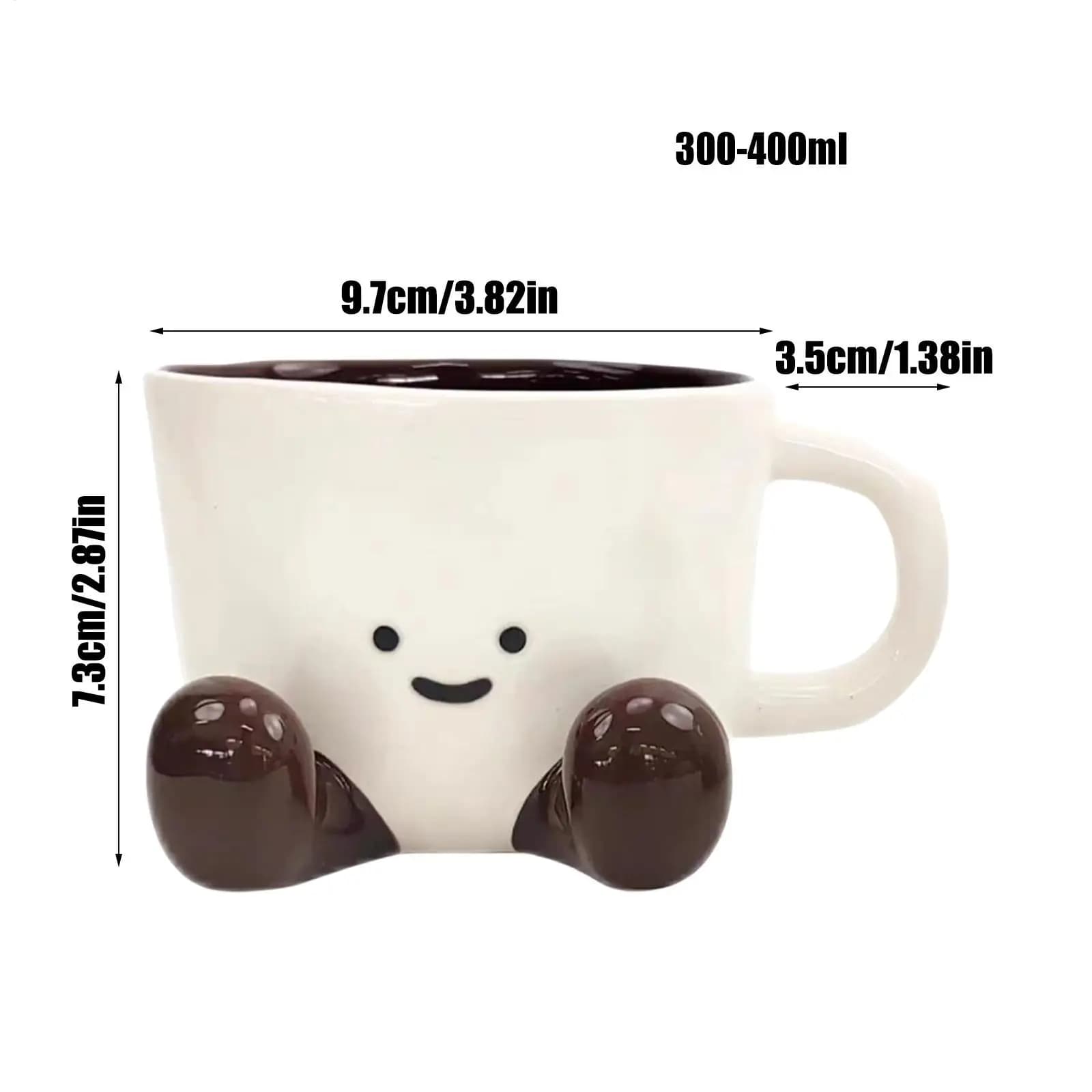 Funny Coffee Mug Adorable Home Kitchen Drinkware Ceramic Coffee Tea Cups for Wine Latte Water Hot Cocoa Cold Hot Drinks
