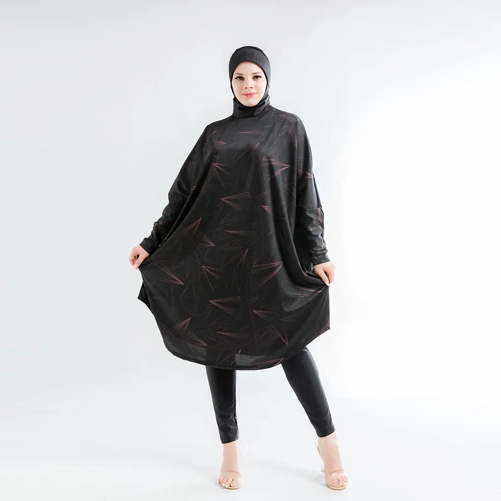 Women's Modest Swimwear Set with Hijab