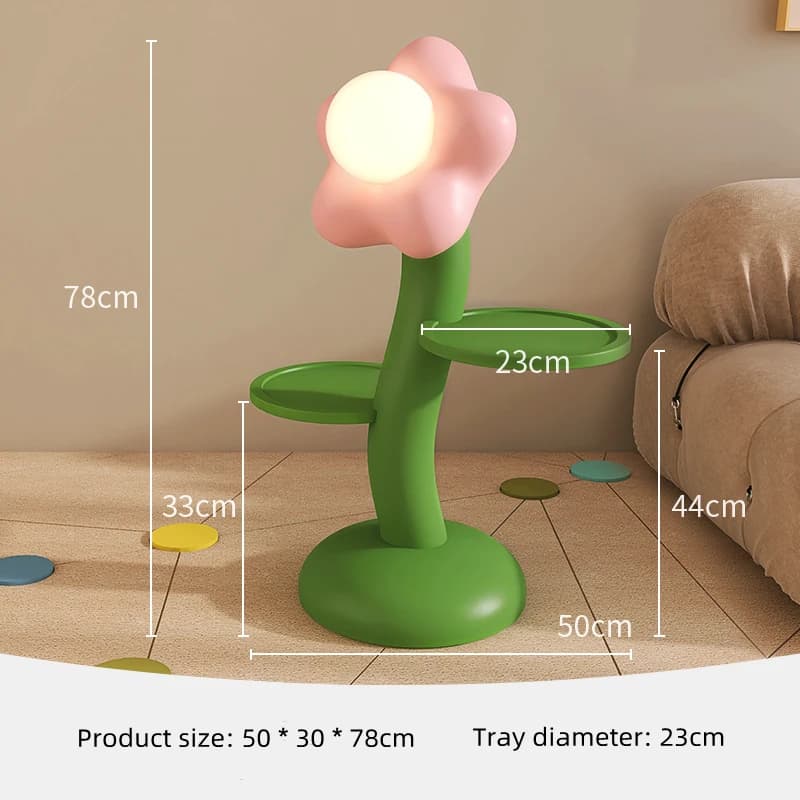 Home Decor Creative Flower Side Table Living Room Cabinet Sofa Floor Tea Table Nordic Style Crafts Decorative Small Corner Table