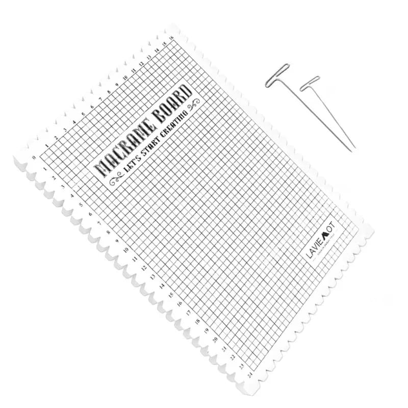 Macramé Project Board with Grid Lines