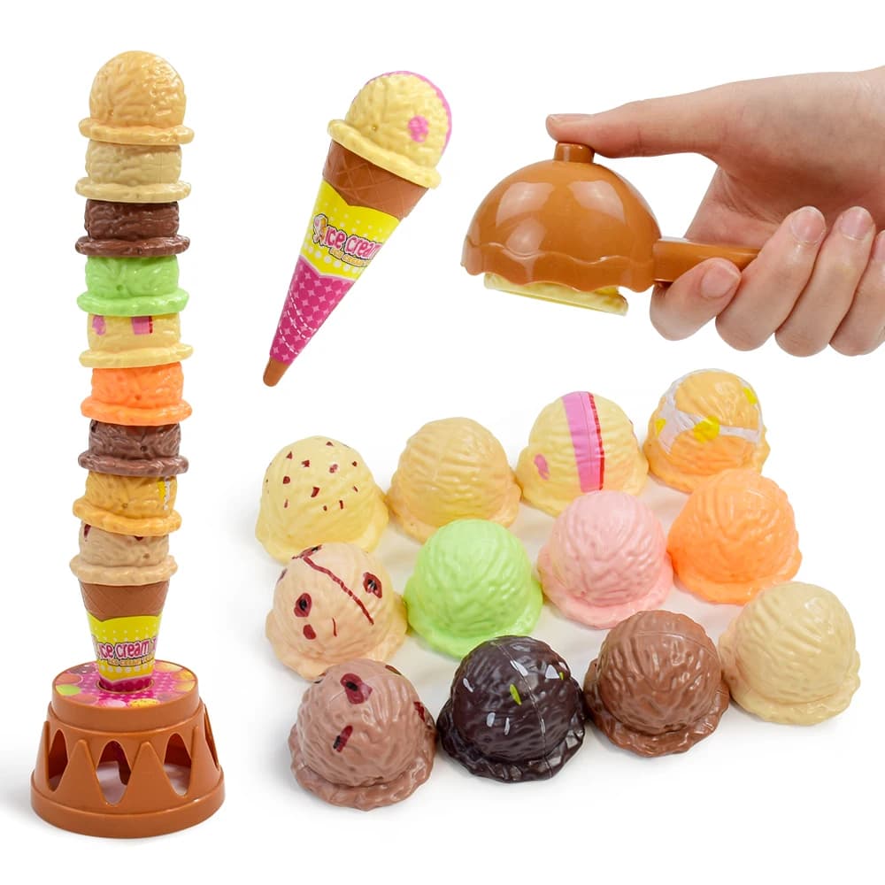 Children's Stacking Ice Cream Kitchen Play Set