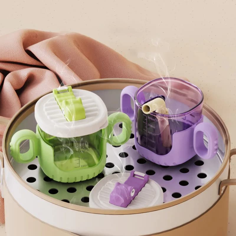 Cartoon Crocodile Sippy Cup with Handle