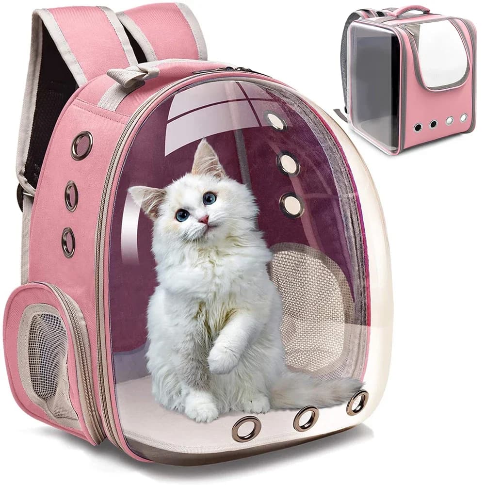 Pet Carriers Cat Carrier Bags Breathable Small Dog Cat Backpack Travel Space Capsule Cage Pet Transport Bag Carrying for Cats