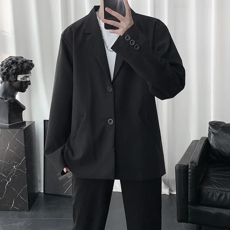 Men's Casual Solid Blazer Long Sleeve