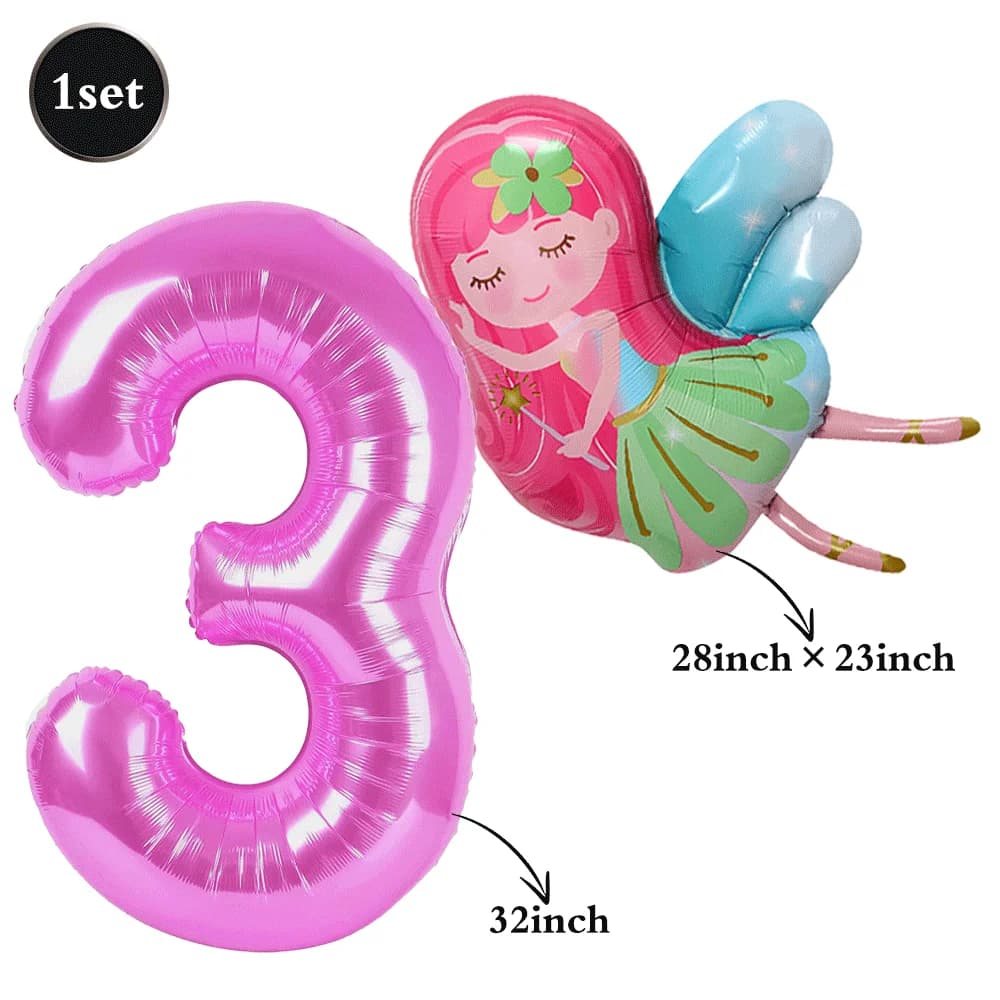 Fairy First Birthday Party Decorations Set