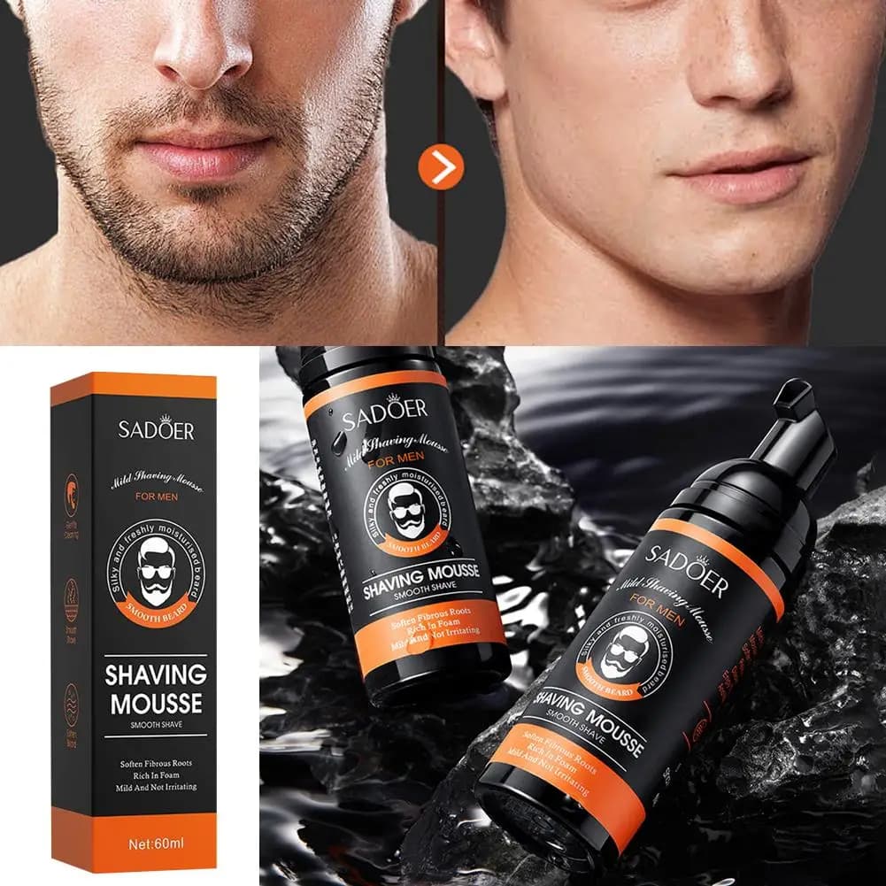 Men's Shaving Cream with Aloe Vera and Vitamin E