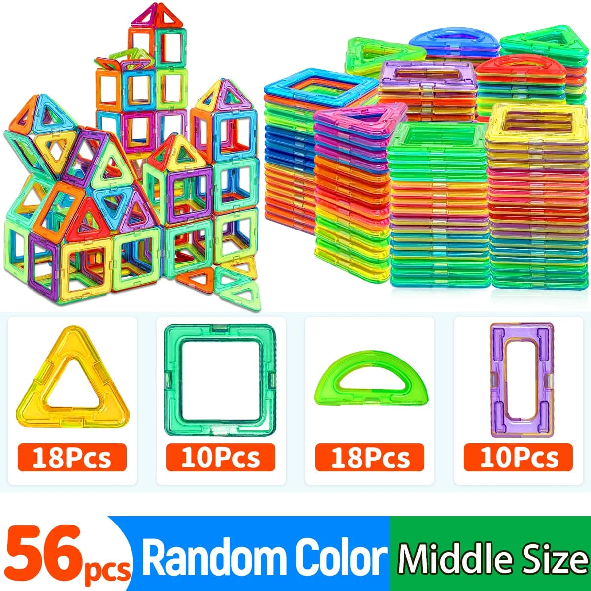 Magnetic Building Blocks Construction Set