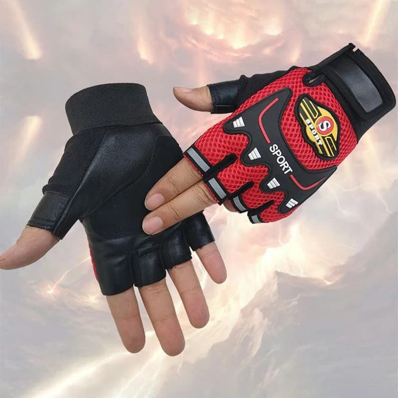 Men's Half Finger Cycling Gloves Breathable Mesh
