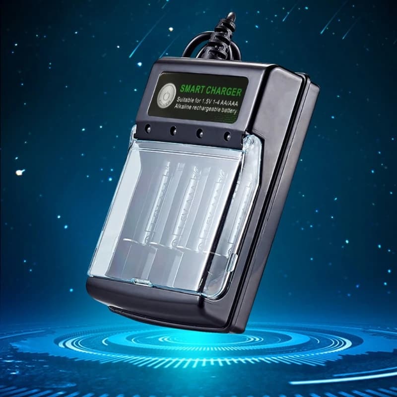 4-Slot Alkaline Battery Charger