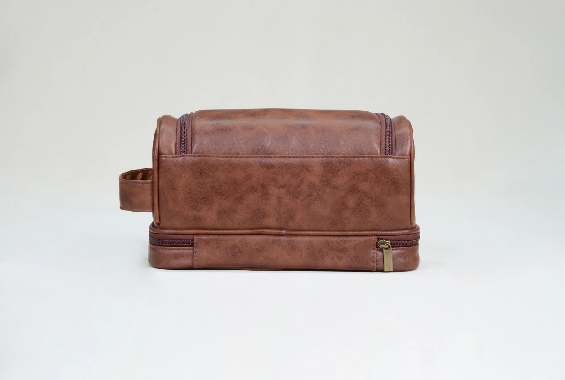 Toiletry Bag, Mens Leather Travel Organizer Kit with Hanging Hook, Large Water-resistant Toiletries Bathroom Shaving Bags