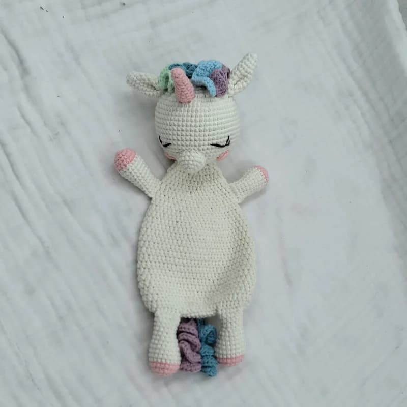 Baby Security Blanket Towel Feeding Bib Soft Towel Cotton Burping Cloth Infant Shower Gift Knitted Lovely Animal Rattle Sleep To