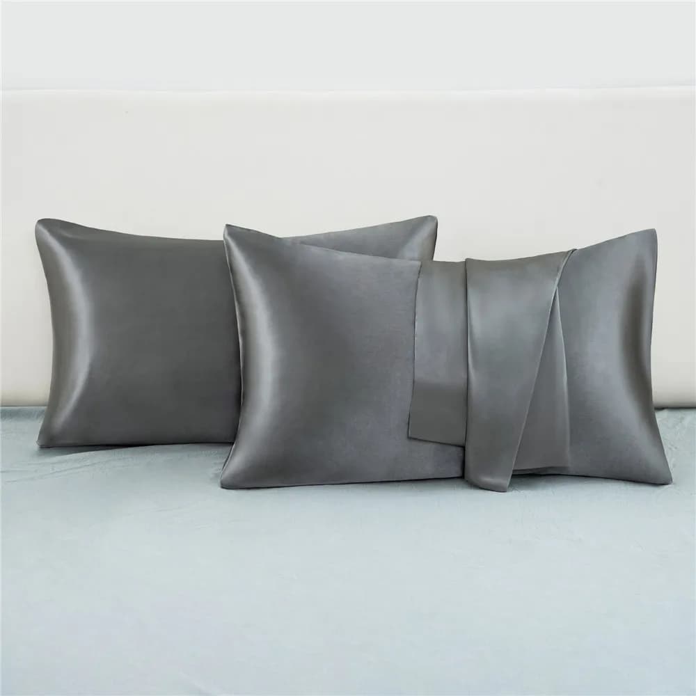 Satin Pillowcases Queen Size Pair