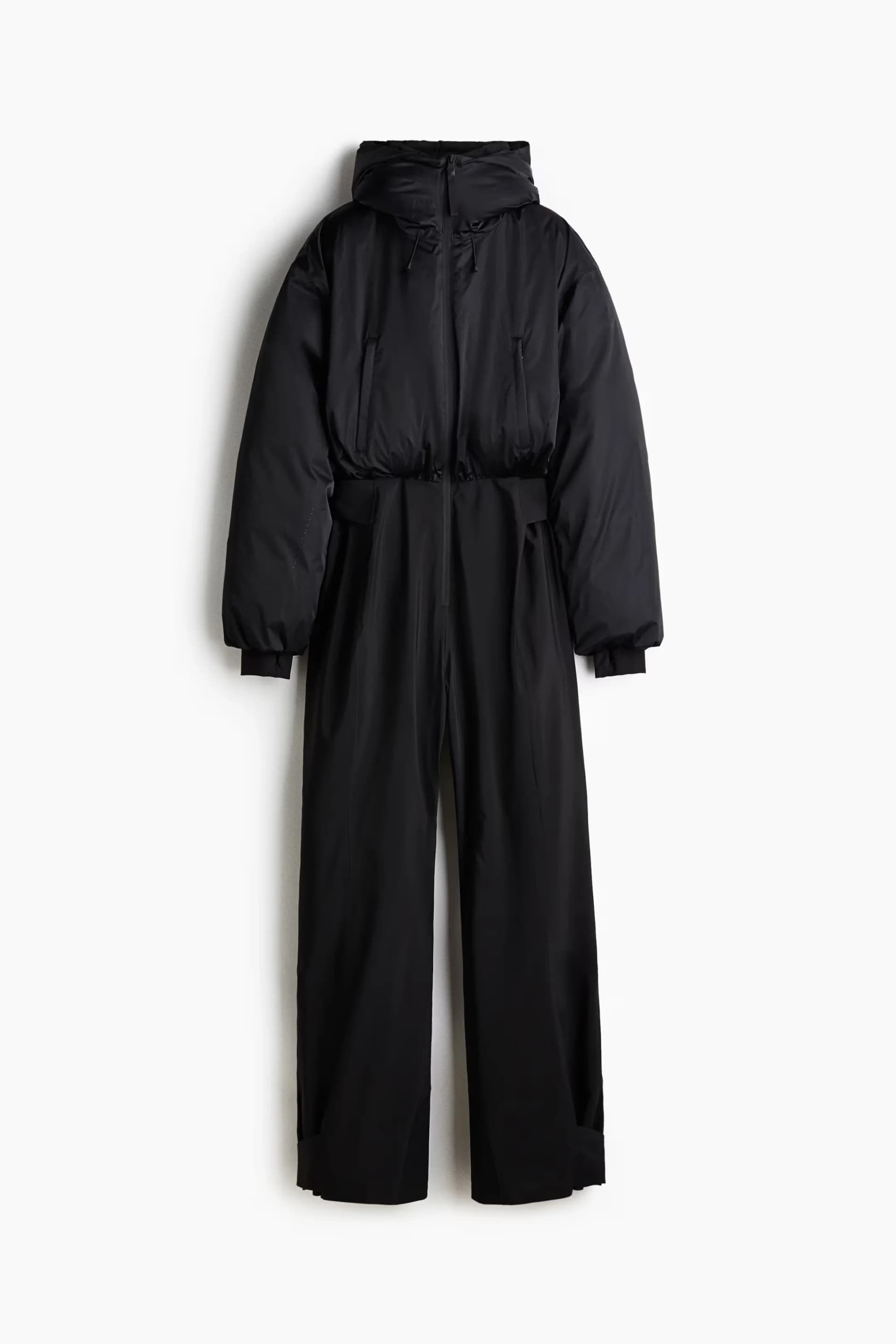 Women's Hooded Ski Suit with High-Waist Pants