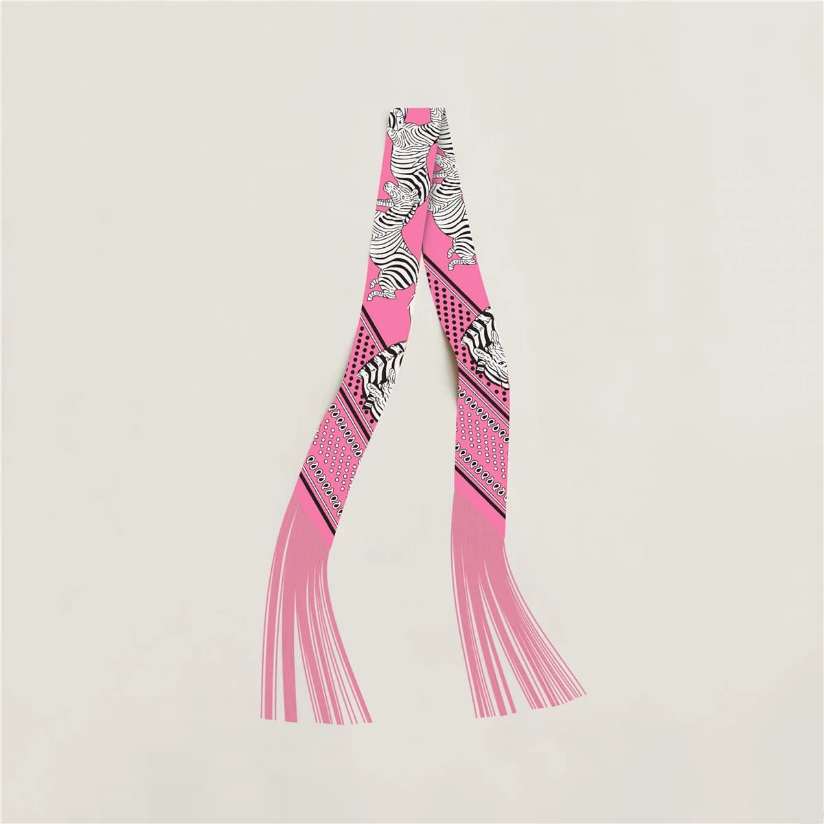Tassel Scarf Fashion Design Women Scarf Brand Silk Scarf Hair Headband Foulard Skinny Bag Scarves Neckerchief Handbag Decoration
