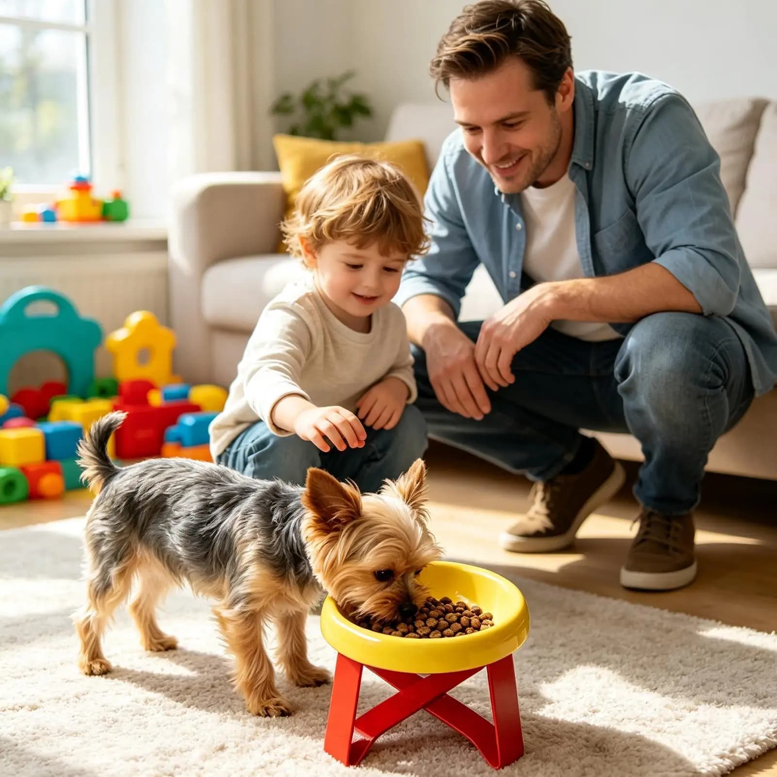 Elevated Pet Bowl with Neck Support