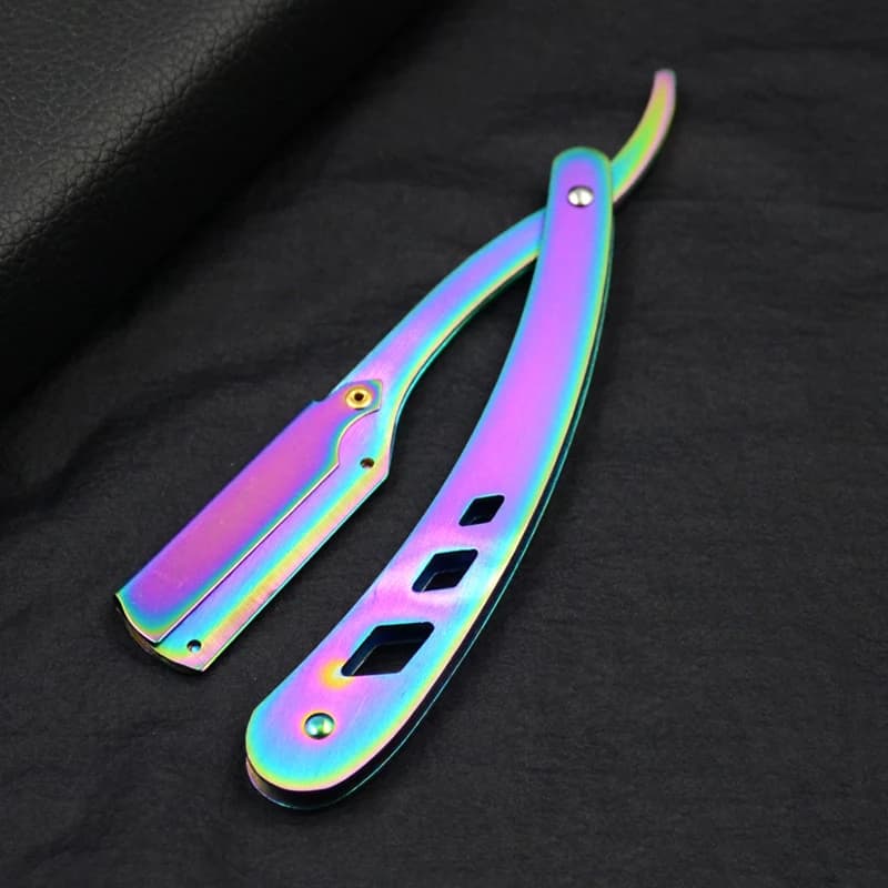 Antique Black Folding Straight Razor Holder