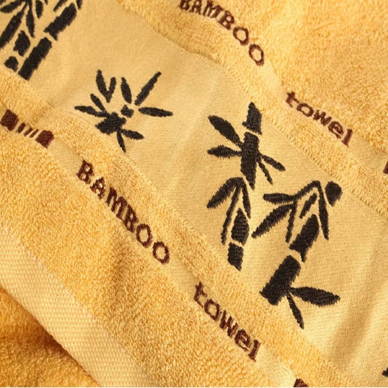 Bamboo Fiber Bath Towel Set Thick Absorbent