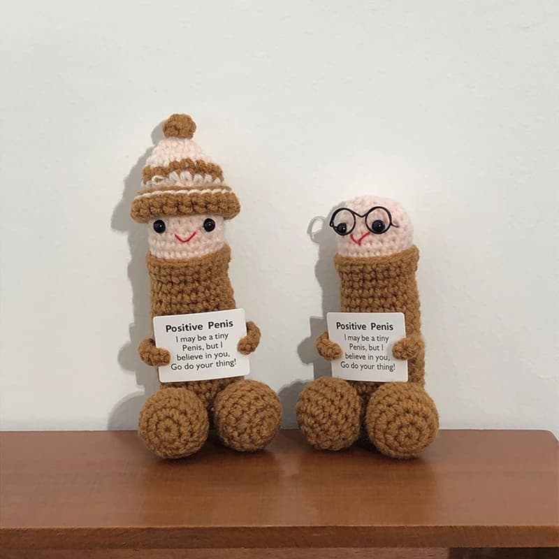 Crocheted Emoticon Desk Ornament