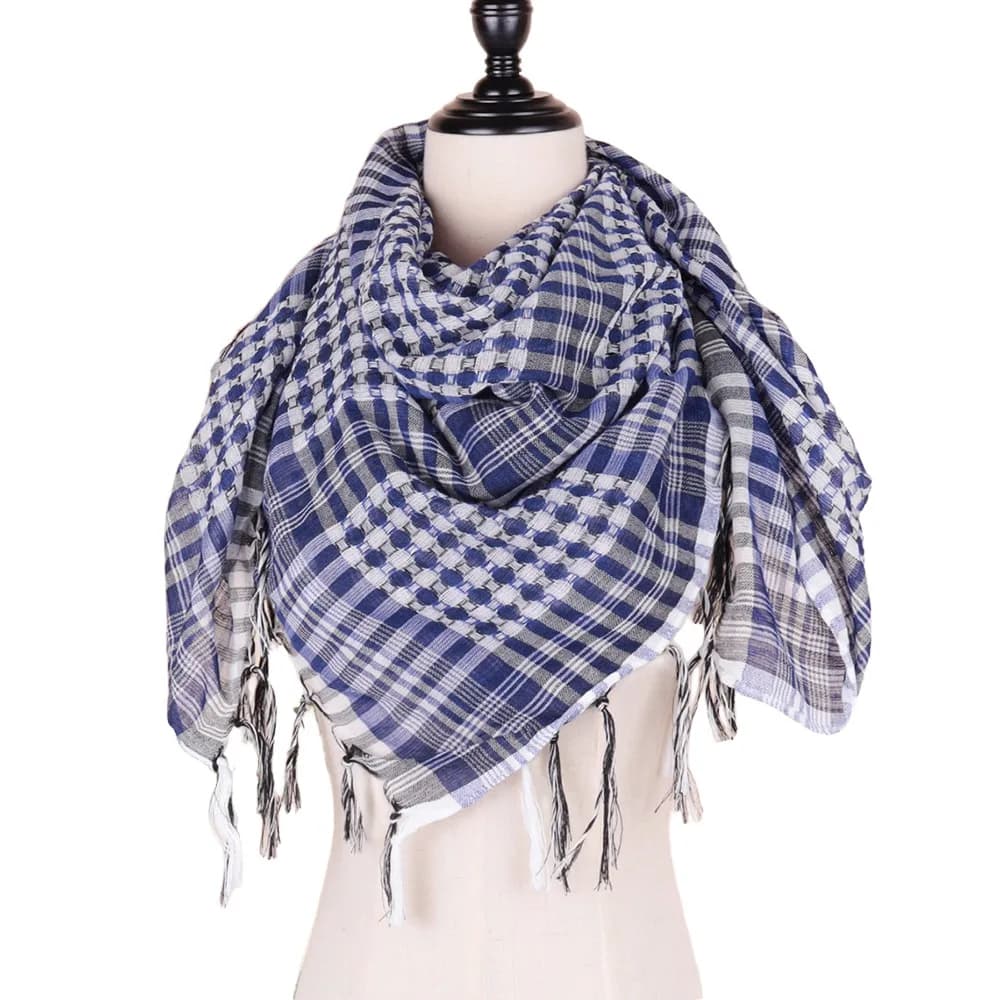 Arabic Scarf Large Arab Shemagh Headscarf with Tassel Costume Head Neck Scarf Head Neck Face Wrap for Men Women