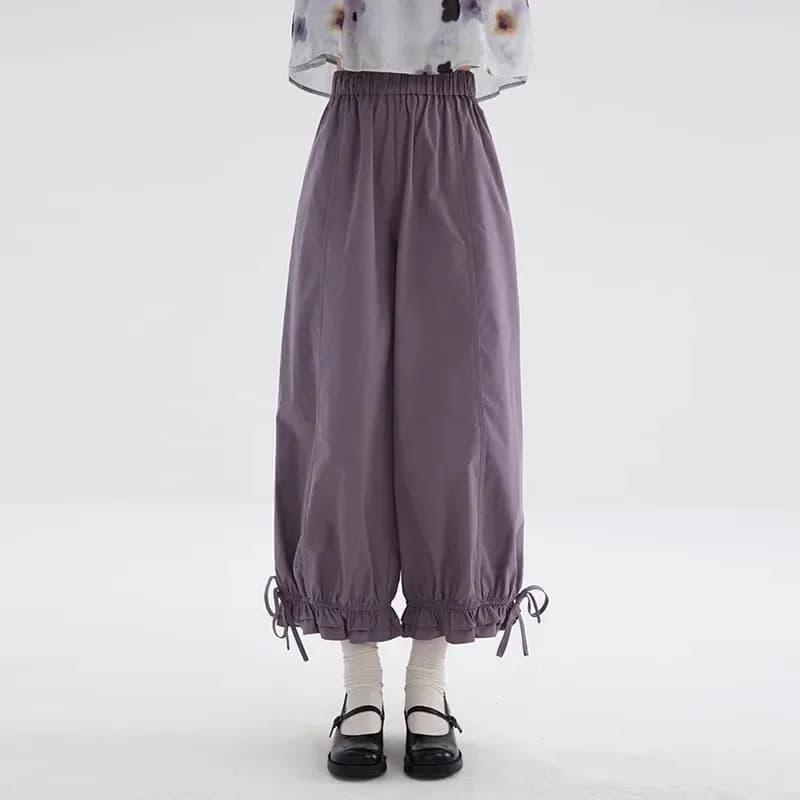 Women's Black High Waist Wide Leg Pants