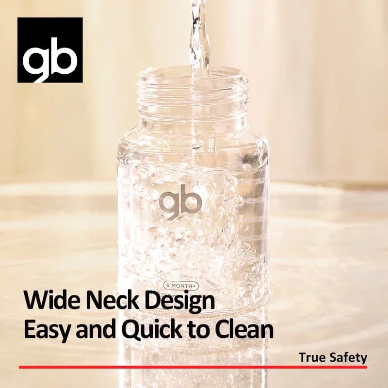 Glass Baby Bottle Wide-Neck