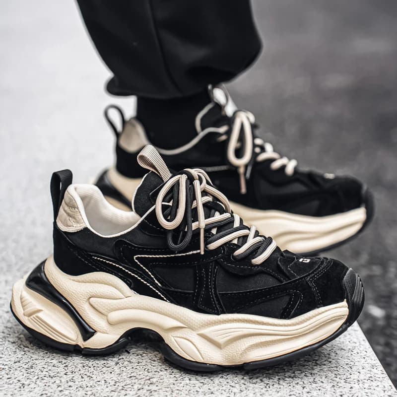 Male Sneakers Casual Sneaker Soft and Comfortable Sports and Leisure Shoes for Men Platform Sports Shoes Wear-resistant Fashion