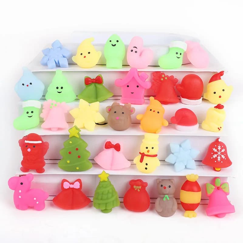 Christmas Mochi Squishy Stress Reliever Party Favors