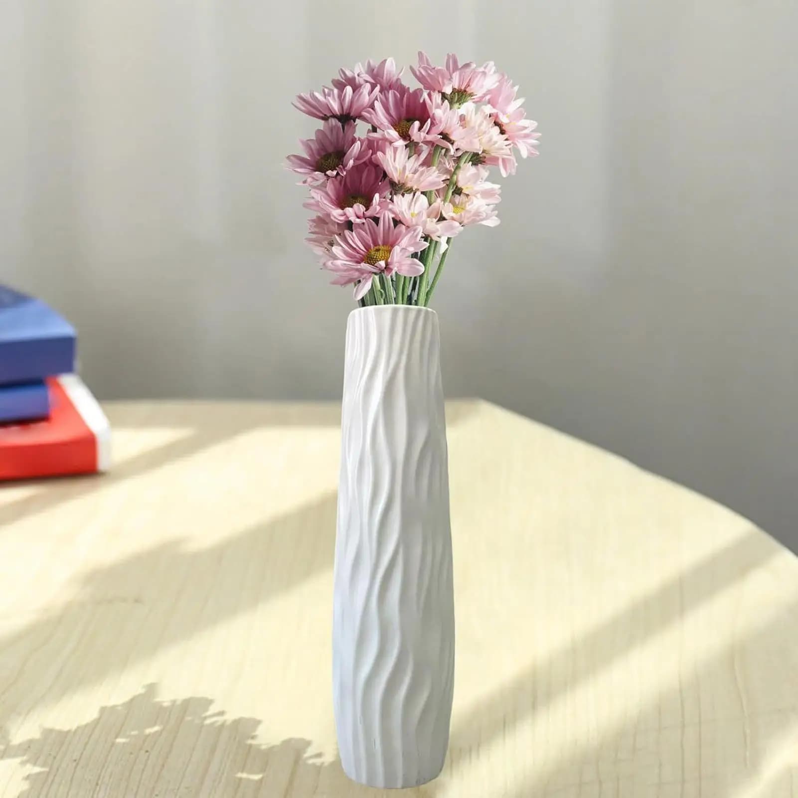 Tall Textured Floor Vase