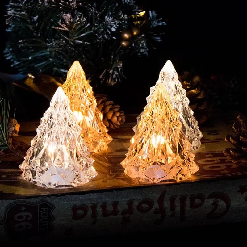 LED Candle Lights Night Light Electronic Christmas Night Light For Atmosphere Indoor Bar Bedroom Wedding Party Decor Light