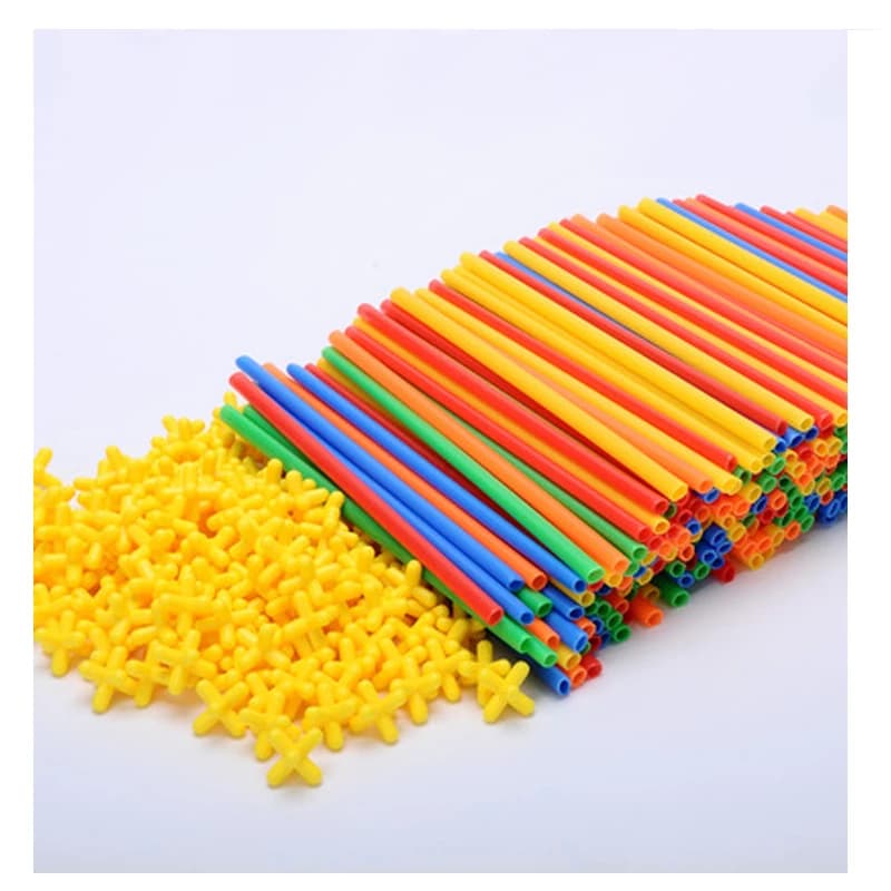 Straw Building Blocks Construction Set