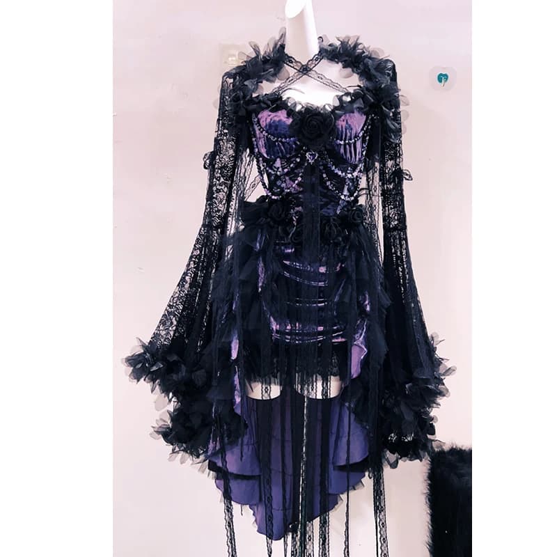 Y2K Gothic Formal Dress