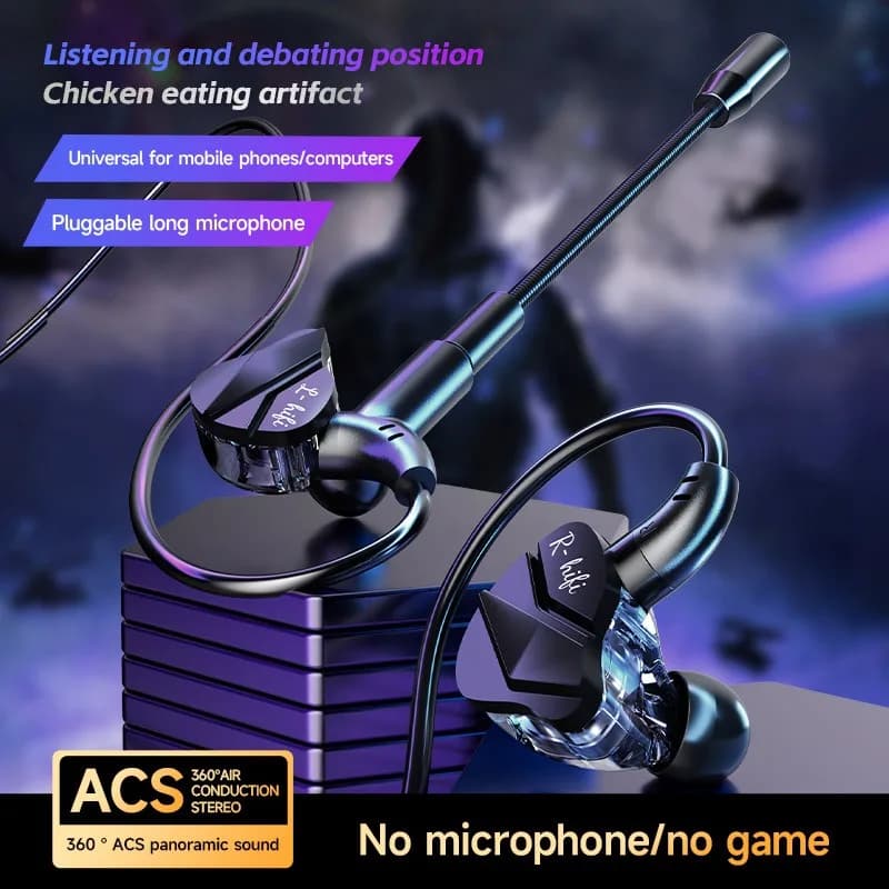 Gaming Earbuds with Dual Microphone 7.1 Surround