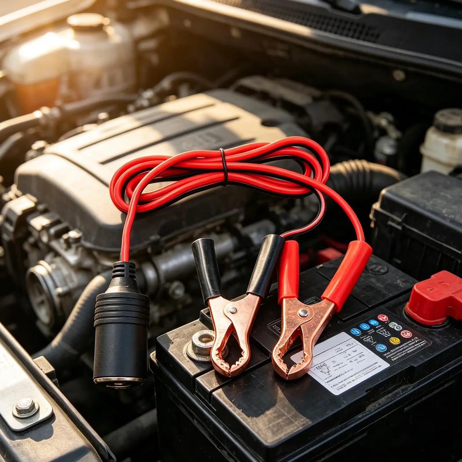 Battery Clip Adapter Cable for Vehicles