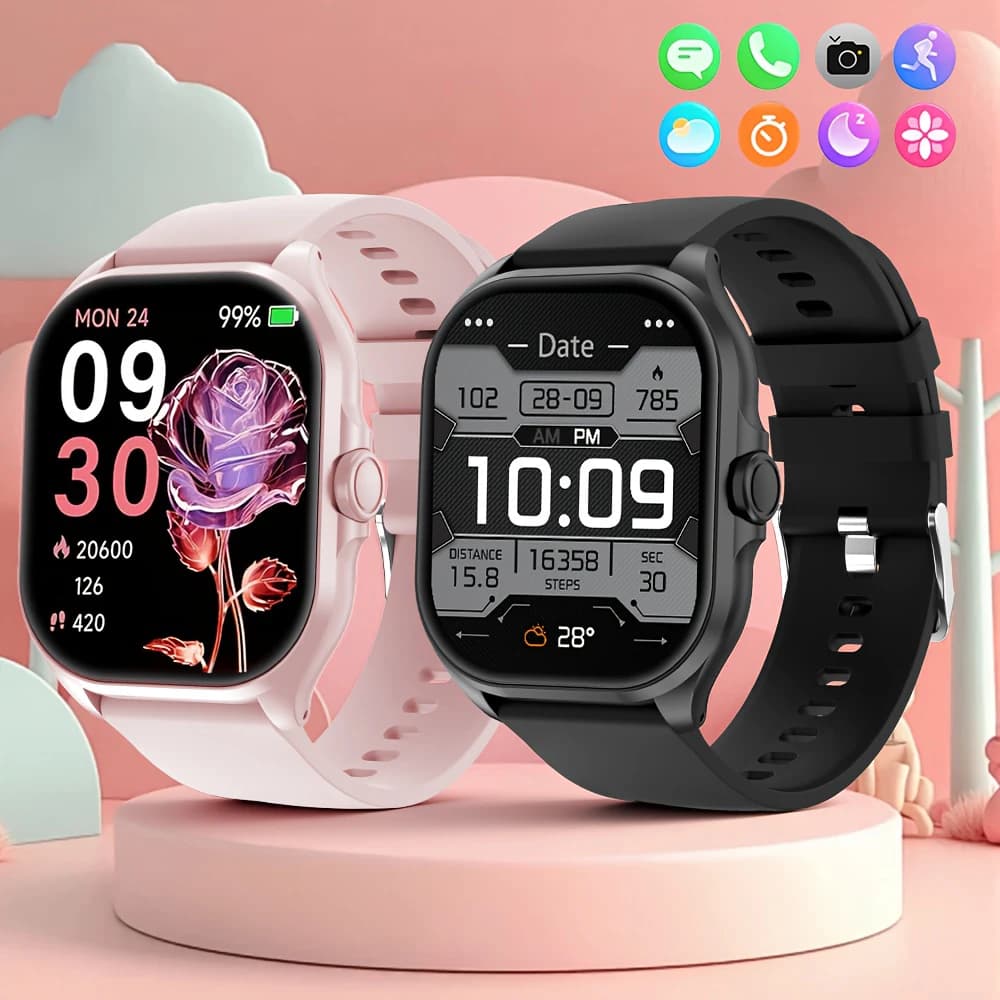 Smart Watch 1.88" HD Screen Bluetooth Calling Magnetic Charging Raise to Wake Always-On Pointer Dynamic Island Sports