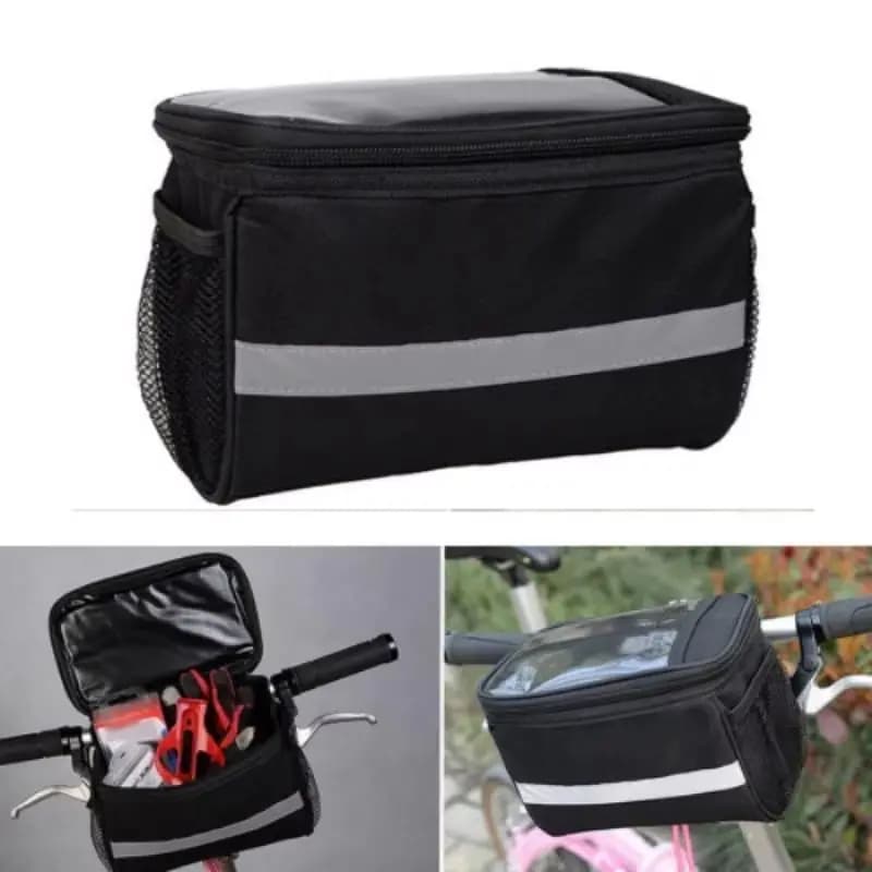 Bicycle Front Handlebar Bag, Outdoor Cycling, Phone Mount Bags, Skateboard Front Bag, Bicycle Riding Bag