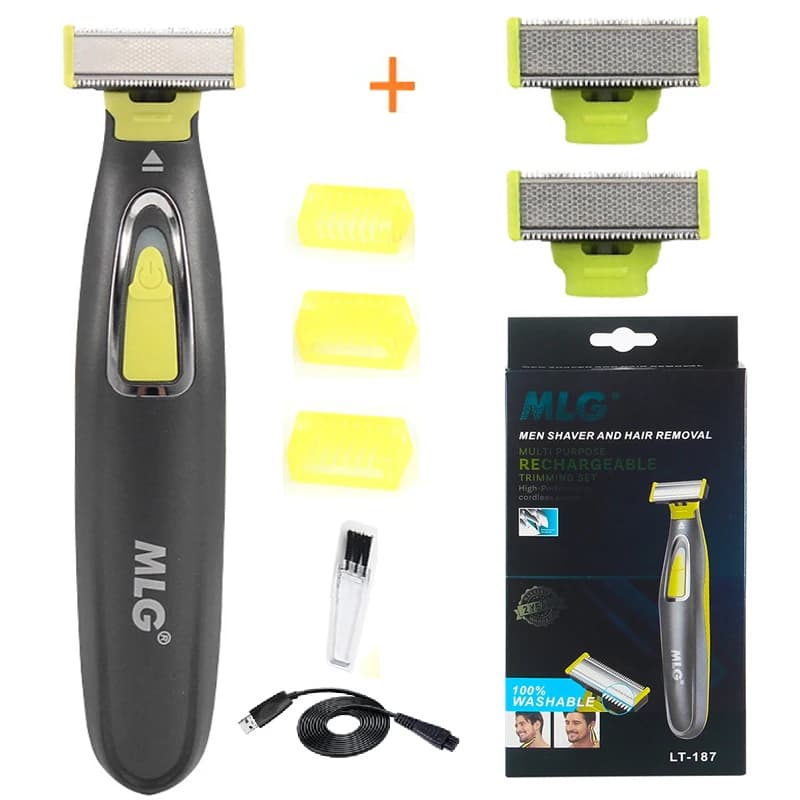 Wet Dry Electric Shaver for Face and Body
