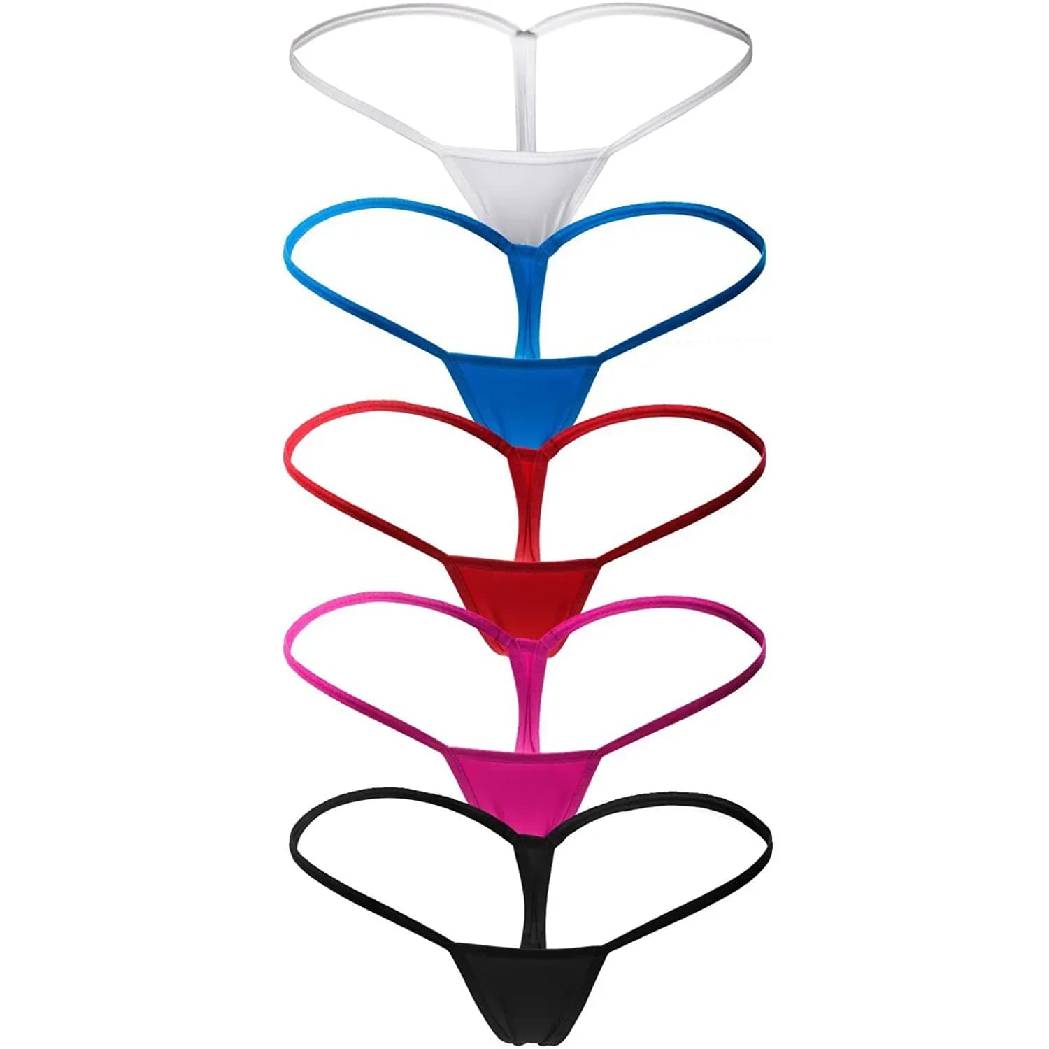 Women's Seamless Thong and G-String Underwear Multi-Pack