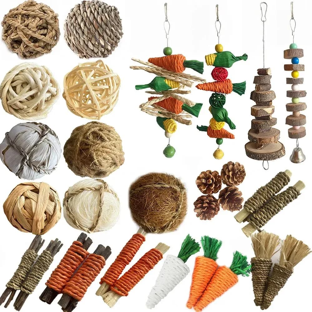 Small Animal Chew Toys for Rabbits and Hamsters