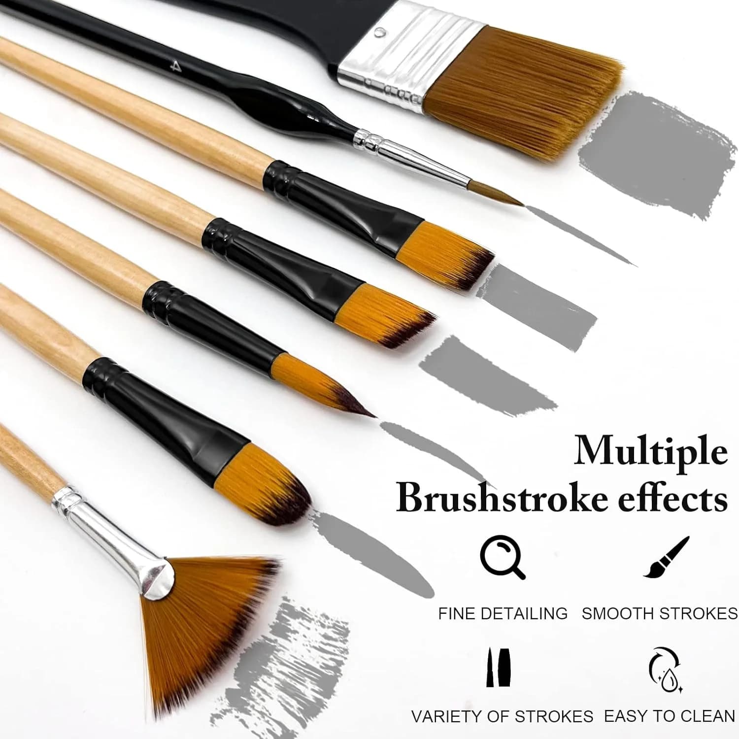 Acrylic Paint Brush Set, 28/32 Piece