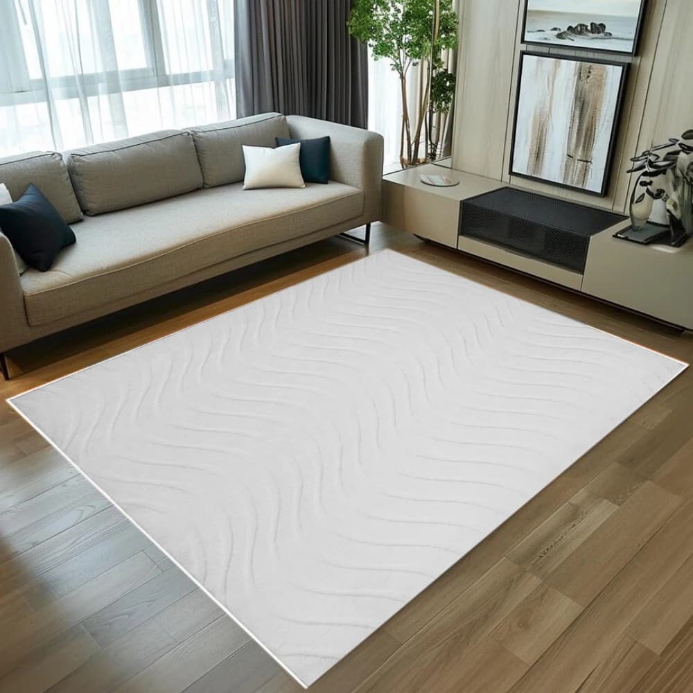 Modern Minimalist Abstract Geometric Area Rug