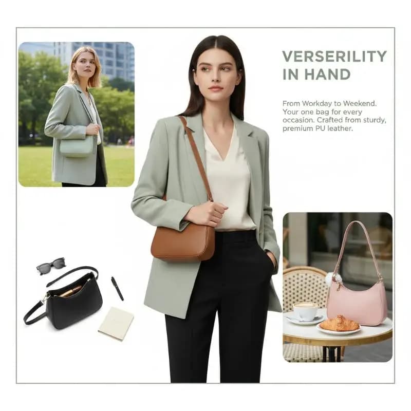 Fashionable And Trendy Solid-color Handbag, Simple And New Small Square Bag, Stylish And High-quality Single-shoulder Armpit Bag