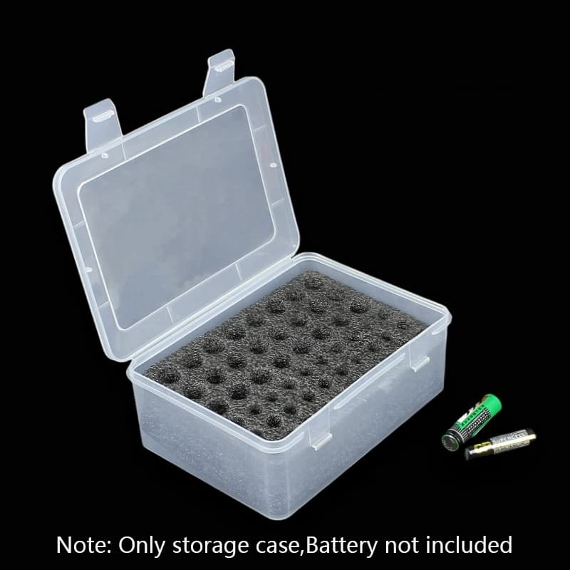 Battery Storage Organizer Holder Holds 54 AA AAA Batteries, Battery Box Case Garage Container,Home Drawer Organization Dispenser